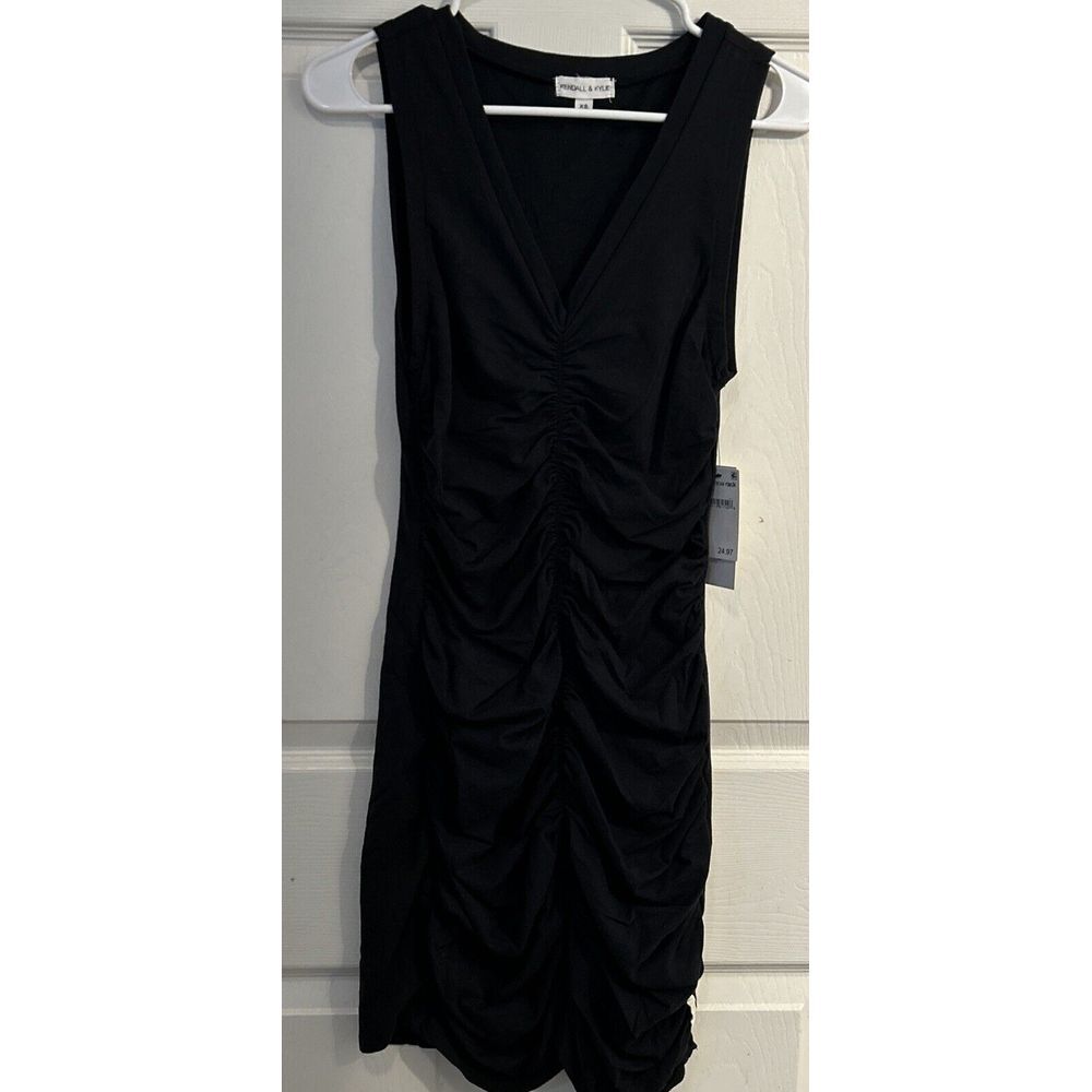 NWT Kendall & Kylie For Neiman Marcus Womens Sleeveless Black Mini Dress Sz XS